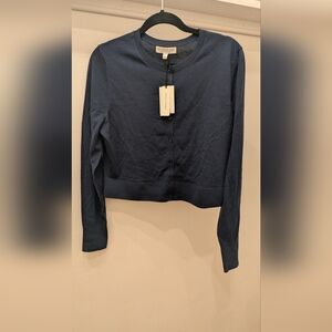 Extra Fine Merino Wool Navy Sweater